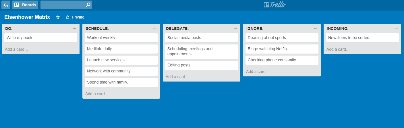 Matrix for Trello